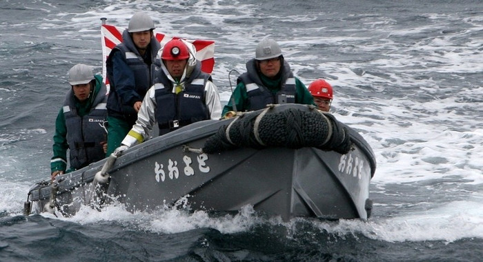 Hình ảnh lực lượng hải quân Nga Nhật tập trận trên Vịnh Peter Đại Đế.