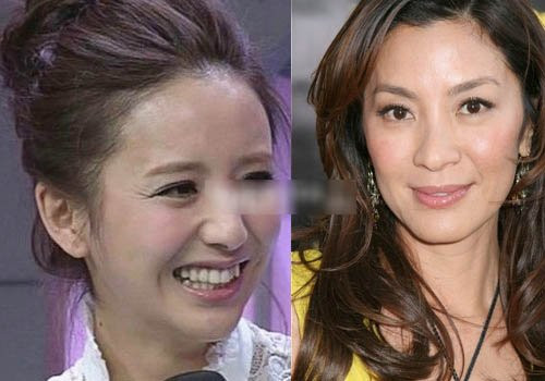 Khuyết điểm lớn nhất trên gương mặt Đồng Lệ Á là có quá nhiều nếp nhăn ở vùng mắt khiến cô trông già hơn tuổi rất nhiều, thậm chí "sánh bằng" cả Dương Tử Quỳnh. Khuyết điểm lớn nhất trên gương mặt Đồng Lệ Á là có quá nhiều nếp nhăn ở vùng mắt khiến cô trông già hơn tuổi rất nhiều, thậm chí "sánh bằng" cả Dương Tử Quỳnh.