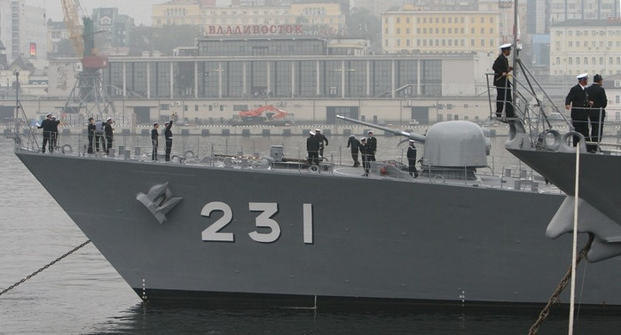 Hình ảnh các chiến hạm Nhật Bản tại quân cảng Vladivostok vào ngày Chủ Nhật (23/9). Hình ảnh các chiến hạm Nhật Bản tại quân cảng Vladivostok vào ngày Chủ Nhật (23/9).