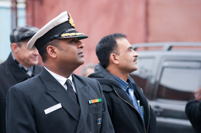 Hình ảnh tại bến tàu của nhà máy Sevmash khi tàu sân bay Vikramaditya trở về sau quá trình thử nghiệm trên biển. Hình ảnh tại bến tàu của nhà máy Sevmash khi tàu sân bay Vikramaditya trở về sau quá trình thử nghiệm trên biển.