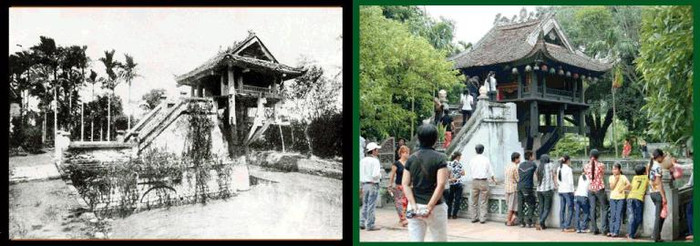 Chùa Một cột ở góc ảnh khác Chùa Một cột ở góc ảnh khác
