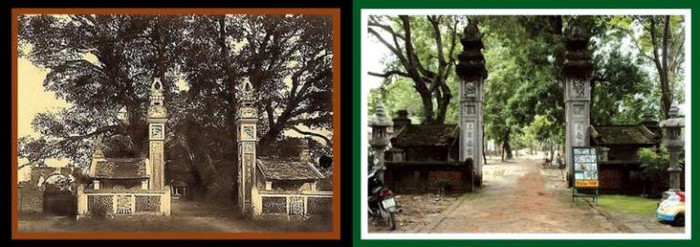Đền Voi Phục (Cầu Giấy) trước đây và hiện nay Đền Voi Phục (Cầu Giấy) trước đây và hiện nay