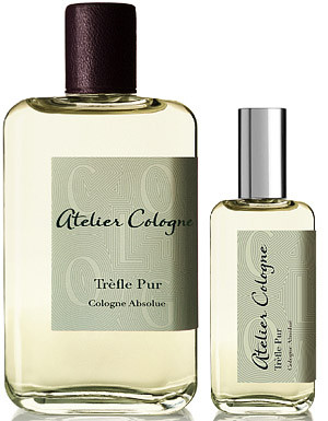 1. Atelier Cologne Trefle Pur: Giá: 165 USD (3,5 triệu đồng). Trèfle Pur mang đến một mùi hương rất đặc biệt, đó là mùi hương của một cánh đồng cỏ xum xuê tươi mát sau mưa xuân với những cây cỏ ba lá. "Hăng hăng" là dấu ấn mở đầu của mùi hương hơi nước hoa này do sự kết hợp hương cam đắng và cỏ mới cắt. Sau đó sẽ là sự xuất hiện của lá tử đinh hương, hoa cam, rêu và hoắc hương. 1. Atelier Cologne Trefle Pur: Giá: 165 USD (3,5 triệu đồng). Trèfle Pur mang đến một mùi hương rất đặc biệt, đó là mùi hương của một cánh đồng cỏ xum xuê tươi mát sau mưa xuân với những cây cỏ ba lá. "Hăng hăng" là dấu ấn mở đầu của mùi hương hơi nước hoa này do sự kết hợp hương cam đắng và cỏ mới cắt. Sau đó sẽ là sự xuất hiện của lá tử đinh hương, hoa cam, rêu và hoắc hương.
