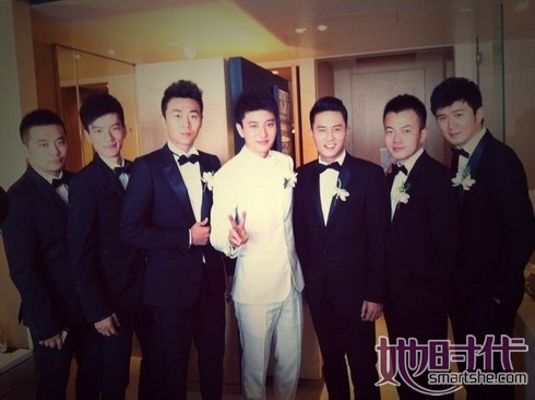 Đội ngũ rước dâu quá chuẩn của chú rể. Ảnh: smartshe