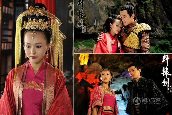 Trong "Huyên Viên Kiếm" cô lại tiếp tục khiến khán giả bất ngờ bởi tạo hình cổ trang cách tân, hiện đại.