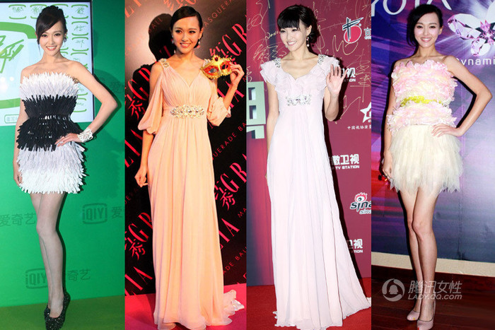 Cũng như Lưu Thi Thi, tuy nổi tiếng nhưng Đường Yên luôn xây dựng cho mình hình ảnh rất thanh lịch, không hở hang hay sexy nhưng vẫn khoe được dáng chuẩn, eo thon, chân dài.