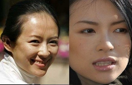 Dù không son phấn thì Chương Tử Di cũng rất xinh, tuy nhiên làn da của cô hơi sạm và không được mịn. Dù không son phấn thì Chương Tử Di cũng rất xinh, tuy nhiên làn da của cô hơi sạm và không được mịn.