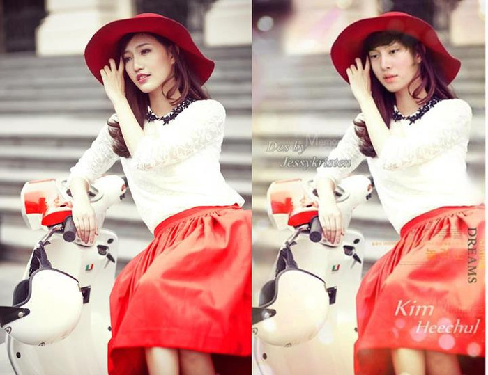 Hãy so sánh với bức tranh gốc, ai mới là người đẹp hơn?