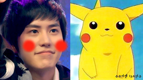 Lúc thì lại mô phỏng theo chú pikachu dễ thương với hai chấm đỏ trên má.