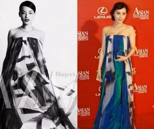 Với lợi thế vòng một cho nên cùng một kiểu váy quây trần vai "cô nàng lắm chiêu" vẫn luôn giành được phần thắng. Với lợi thế vòng một cho nên cùng một kiểu váy quây trần vai "cô nàng lắm chiêu" vẫn luôn giành được phần thắng.