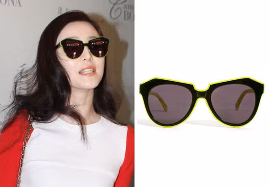 Kính huỳnh quang Karen. Đôi kính với lớp viền làm bằng huỳnh quang phát sáng cùng mắt kính nâu rất nổi bật. Kính huỳnh quang Karen. Đôi kính với lớp viền làm bằng huỳnh quang phát sáng cùng mắt kính nâu rất nổi bật.