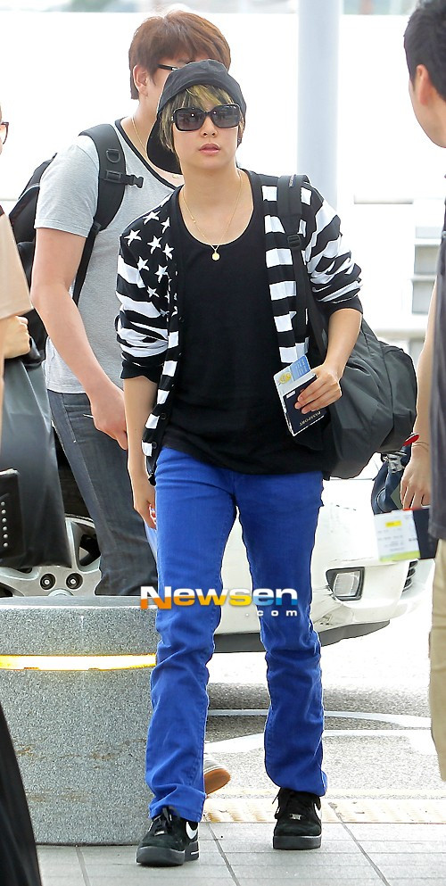 Amber theo phong cách tomboy rất cá tính. Amber theo phong cách tomboy rất cá tính.