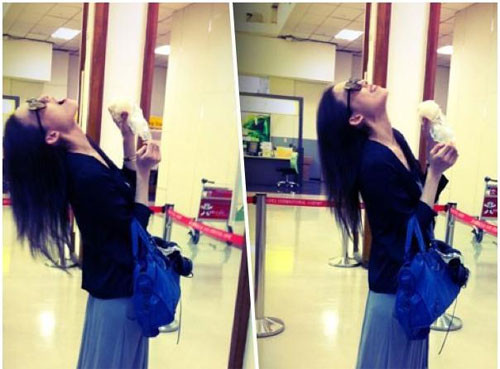 Phan Vỹ Kỳ với phong cách ăn quá "ngất ngây". Phan Vỹ Kỳ với phong cách ăn quá "ngất ngây".