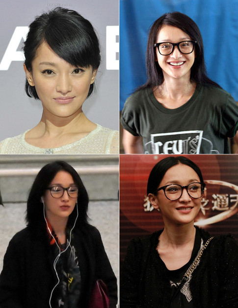 Lúc đeo kính nhìn Châu Tấn già hơn và thiếu sắc sảo hơn. Lúc đeo kính nhìn Châu Tấn già hơn và thiếu sắc sảo hơn.