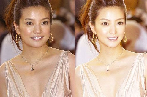 Sử dụng công nghệ photoshop khiến khuôn mặt của Triệu Vy trở nên nhỏ và nhọn hơn, mỗi nét trên khuôn mặt tinh tế hơn rất nhiều. Sử dụng công nghệ photoshop khiến khuôn mặt của Triệu Vy trở nên nhỏ và nhọn hơn, mỗi nét trên khuôn mặt tinh tế hơn rất nhiều.