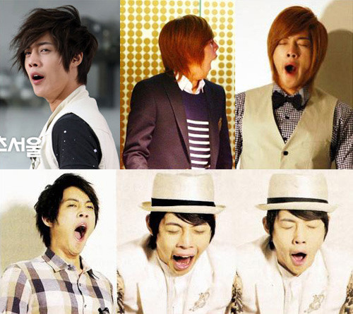 Kim Hyun Joong "đa phong cách ngáp".