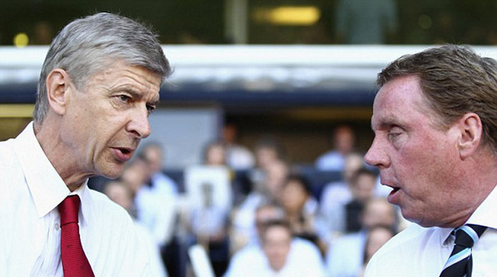 Harry Redknapp thì chưa bao giờ ngán Arsene Wenger