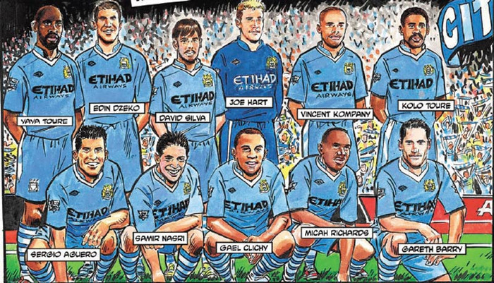 Đội hình ra sân của Man City