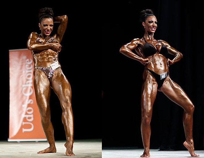 Cô tham gia cuộc thi thể hình toàn Anh