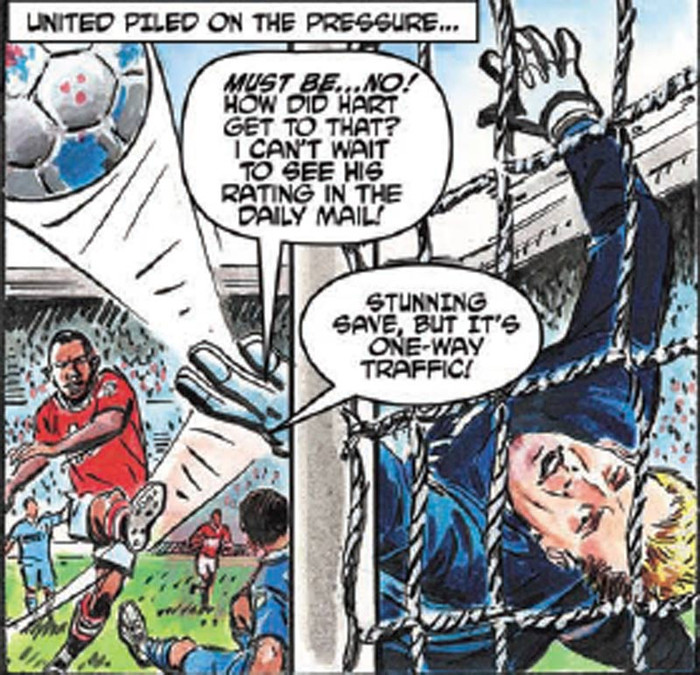 Joe Hart có pha cứu thua thần sầu