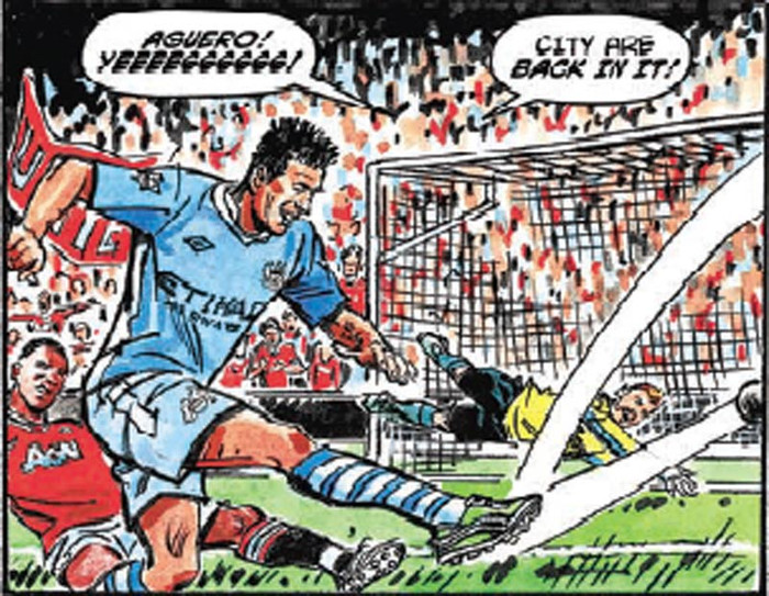 Aguero san bằng tỷ số