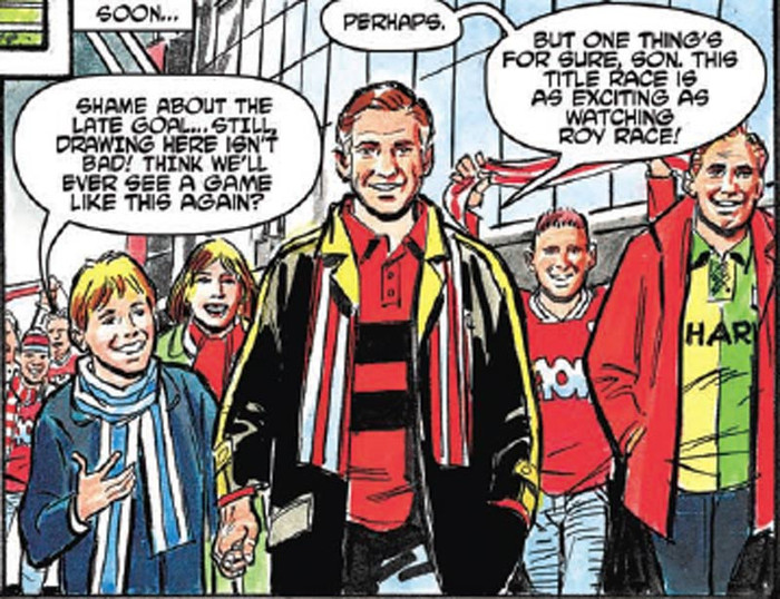 Rocky: "Thật tiếc là thua, nhưng liệu chúng ta còn có thể xem một trận đấu thế này?", Roy: "Tin đi con trai, mùa giải này sẽ hấp dẫn chẳng kém gì Roy Race"