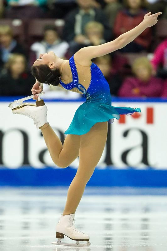 Sarah Hecken biểu diễn nội dung tự do của môn trượt băng nghệ thuật tại giải Vô địch trượt băng quốc tế ở Canada