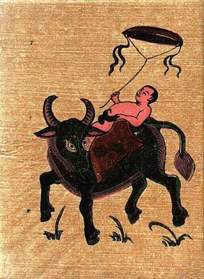 Tranh "Mục đồng thả diều" cho thấy sự thanh bình an lạc trong cuộc sống cơ hàn của trẻ chăn trâu. Tranh "Mục đồng thả diều" cho thấy sự thanh bình an lạc trong cuộc sống cơ hàn của trẻ chăn trâu.