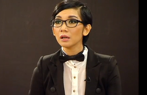 Xuân Lan ớ người trước màn thể hiện cá tính của thí sinh. Ảnh: Ngoisao