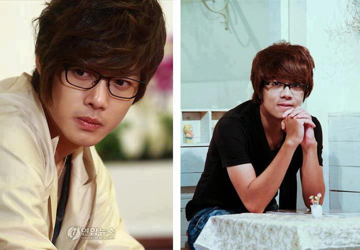 Kim Hyun Joong (trái) và Bùi Anh Tuấn khá giống nhau. Kim Hyun Joong (trái) và Bùi Anh Tuấn khá giống nhau.
