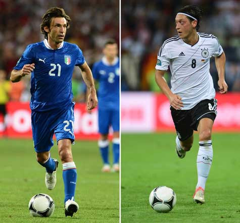 Pirlo vs Ozil: sự thành bại của mỗi người sẽ quyết định phần lớn cục diện trận đấu đêm nay