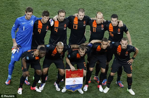 Đội hình ra quân Hà Lan.