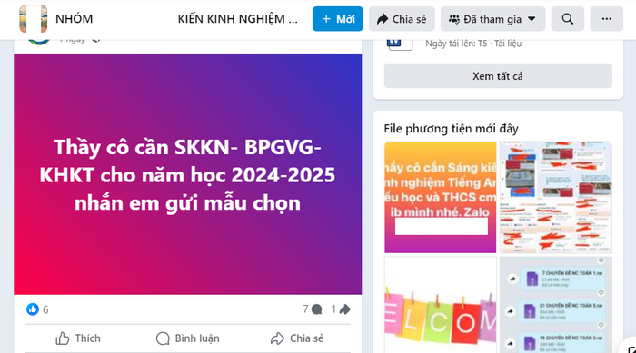 Chợ sáng kiến kinh nghiệm vẫn hoạt động nhộn nhịp. Ảnh chụp màn hình. Ảnh chụp màn hình 2024-06-04 085012.png
