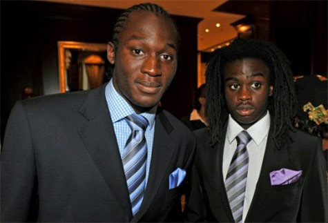 Romelu (trái) và em trai Jordan.