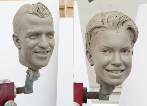 Cặp tượng chân dung vợ chồng Van der Vaart