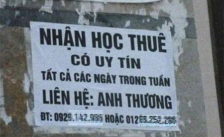 Học thuê cũng là một nghề. Học thuê cũng là một nghề.