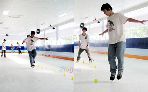 Skateland cung cấp cho khách hàng một sân trượt băng theo công nghệ mới, hoàn toàn được nhập khẩu từ Mỹ, bặng nhân tạo này được làm từ nhựa tổng hợp, có độ dính hơn băng nước đá, dễ đi hơn và vấp ngã cũng ít đau hơn, hiện nay chương trình Disney on Ice tại Mỹ đang lưu diễn trên loại băng tương tự loại băng của Skateland Skateland cung cấp cho khách hàng một sân trượt băng theo công nghệ mới, hoàn toàn được nhập khẩu từ Mỹ, bặng nhân tạo này được làm từ nhựa tổng hợp, có độ dính hơn băng nước đá, dễ đi hơn và vấp ngã cũng ít đau hơn, hiện nay chương trình Disney on Ice tại Mỹ đang lưu diễn trên loại băng tương tự loại băng của Skateland