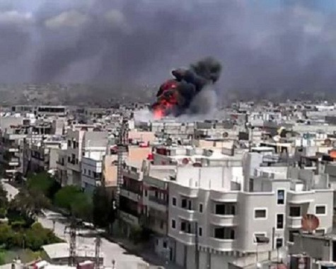 Thành phố Aleppo, nơi vẫn diễn ra chiến sự ác liệt giữa chính phủ Syria và phe đối lập. Thành phố Aleppo, nơi vẫn diễn ra chiến sự ác liệt giữa chính phủ Syria và phe đối lập.