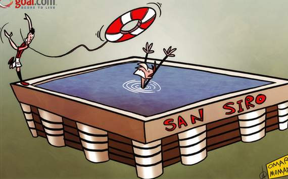 Học trò quăng phao cứu HLV Milan. Học trò quăng phao cứu HLV Milan.