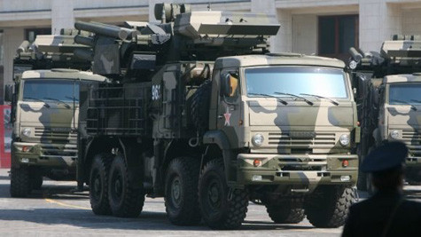 Hệ thống Pantsir-S1 trên khung gầm xe tải KAMAZ-6560 8x8.
