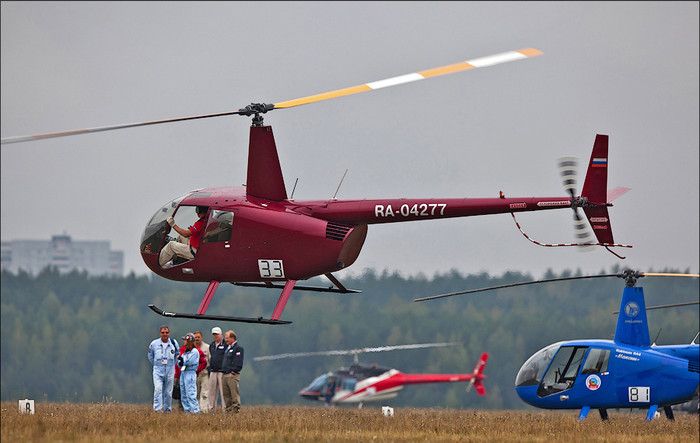 Các trực thăng tham gia giải vô địch bao gồm Robinson-22, 44, Eurocopter, Mi-2, Mi-38,Ka-52,Cabri, Gazelle, Bell, AS-350 và Po-105. Các trực thăng tham gia giải vô địch bao gồm Robinson-22, 44, Eurocopter, Mi-2, Mi-38,Ka-52,Cabri, Gazelle, Bell, AS-350 và Po-105.