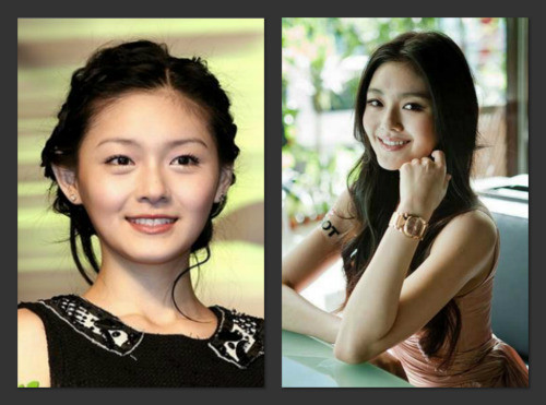 Từ Hy Viên với hai khuôn mặt thon nhỏ và tròn vo. Từ Hy Viên với hai khuôn mặt thon nhỏ và tròn vo.