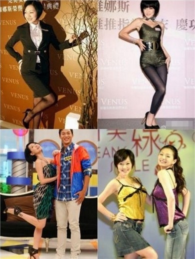 Từ Hy Đệ luôn tạo dáng với kiểu nhấc chân.