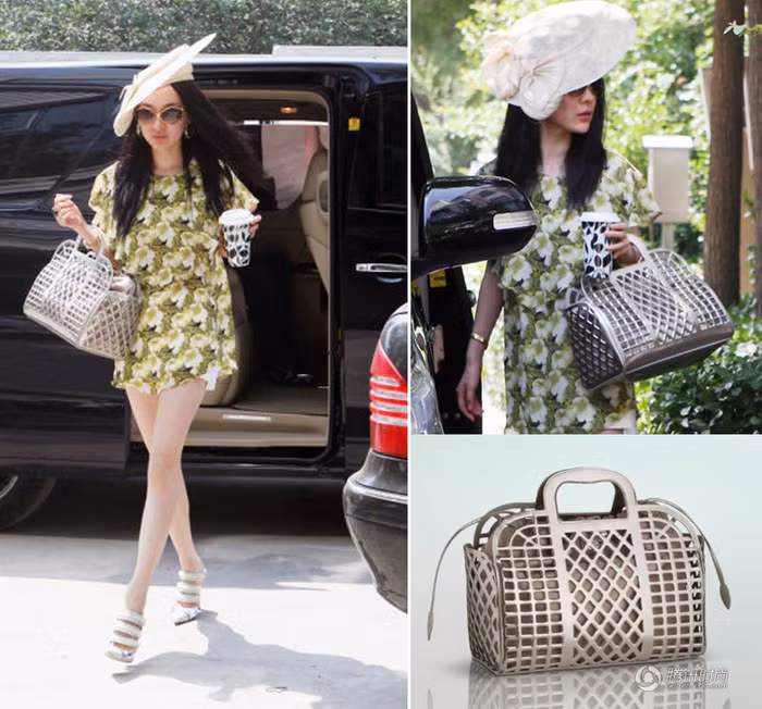 Hoắc Tư Yến xuống phố với chiếc túi xách tay trị giá 2660 USD của Louis Vuitton2012.