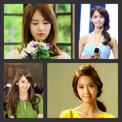 Yoona với gương mặt nhỏ nên khá biến hóa với kiểu tóc, từ tóc chấm vai, tóc xoăn nhẹ đến tóc lệch vai quý phái.