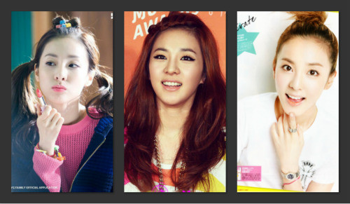 Dara trẻ con với kiểu tóc hai moi dễ thương, điệu đà với tóc tết mái và thoải mái tự nhiên với tóc búi cao.