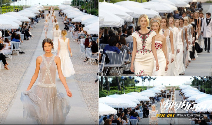 Màn trình diễn trong sân một khách sạn nổi tiếng của Chanel.