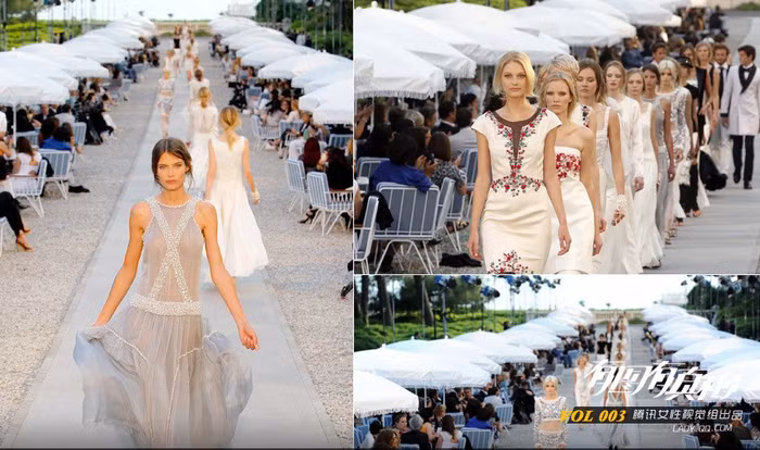 Màn trình diễn trong sân một khách sạn nổi tiếng của Chanel.