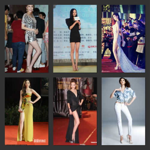 Ở nước láng giềng của Hàn Quốc, các người đẹp Trung Quốc lại có phong cách thời trang "khoe" dáng hoàn toàn khác.