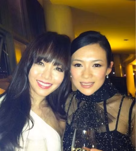 Người đẹp Đài Loan Hầu Bội Sâm và Người đẹp đại lục Chương Tử Di.